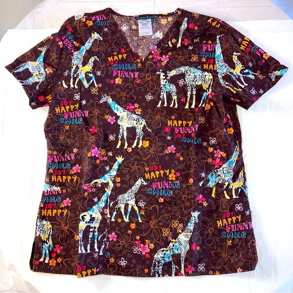 Cherokee Tops Cherokee Nurses Nursing Scrubs Scrub Top M